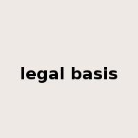 legal basis是什么意思