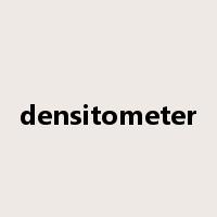 densitometer是什么意思