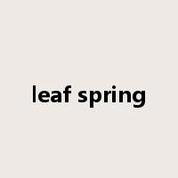 leaf spring是什么意思