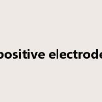 positive electrode是什么意思
