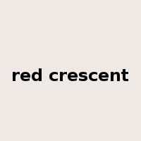 red crescent是什么意思