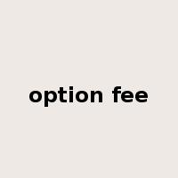 option fee是什么意思