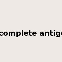 incomplete antigen是什么意思