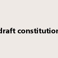 draft constitution是什么意思