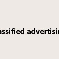 classified advertising是什么意思