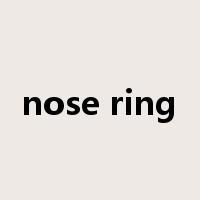 nose ring是什么意思