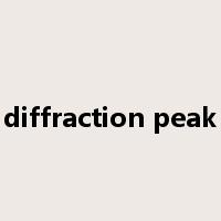 diffraction peak是什么意思