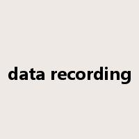 data recording是什么意思