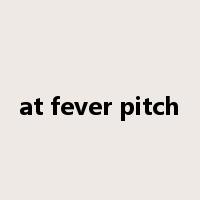 at fever pitch是什么意思