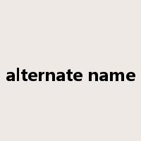 alternate name是什么意思