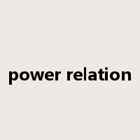 power relation是什么意思
