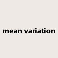 mean variation是什么意思
