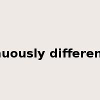 continuously differentiable是什么意思