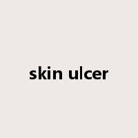 skin ulcer是什么意思