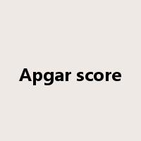 Apgar score是什么意思