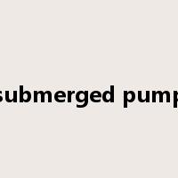 submerged pump是什么意思