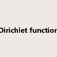 Dirichlet function是什么意思