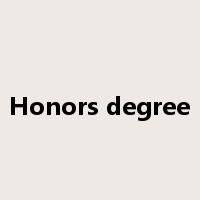 Honors degree是什么意思