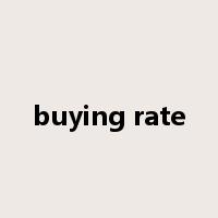 buying rate是什么意思