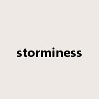storminess是什么意思