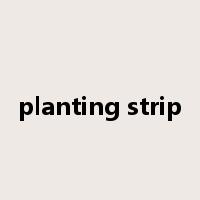 planting strip是什么意思