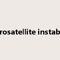 microsatellite instability是什么意思