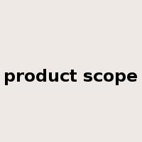 product scope是什么意思