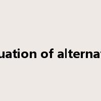 evaluation of alternatives是什么意思