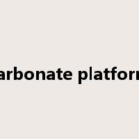 carbonate platform是什么意思
