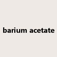 barium acetate是什么意思