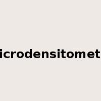 microdensitometer是什么意思