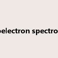 photoelectron spectroscopy是什么意思