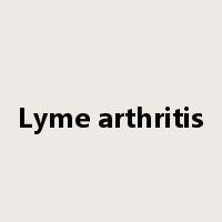 Lyme arthritis是什么意思