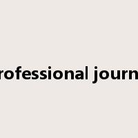 professional journal是什么意思