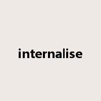 internalise是什么意思
