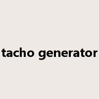 tacho generator是什么意思