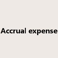 Accrual expense是什么意思