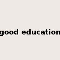 good education是什么意思