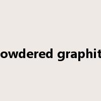 powdered graphite是什么意思