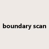 boundary scan是什么意思