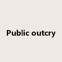Public outcry是什么意思