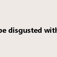 be disgusted with是什么意思