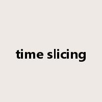 time slicing是什么意思