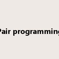 Pair programming是什么意思
