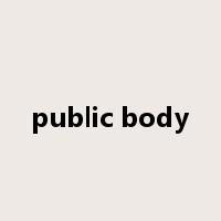 public body是什么意思