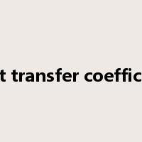 heat transfer coefficient是什么意思