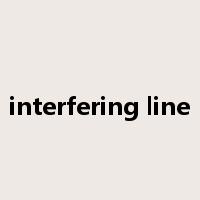 interfering line是什么意思