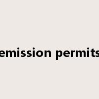 emission permits是什么意思
