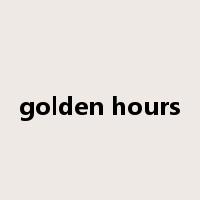 golden hours是什么意思