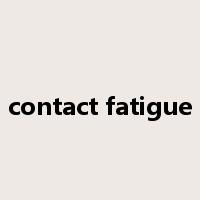 contact fatigue是什么意思